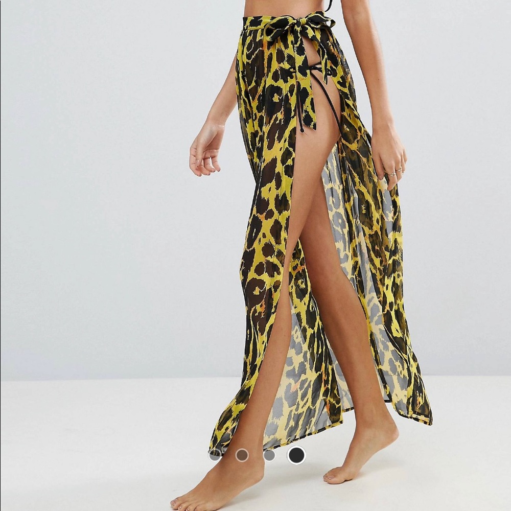 asos cheetah print sarong